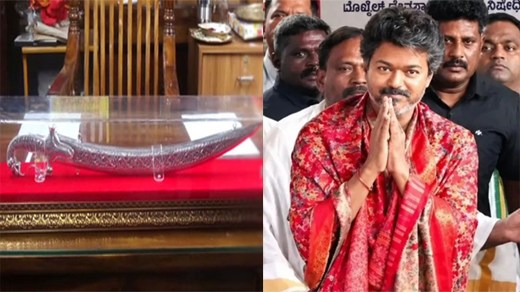 CM Vijay offered prayer at Kollur Temple 